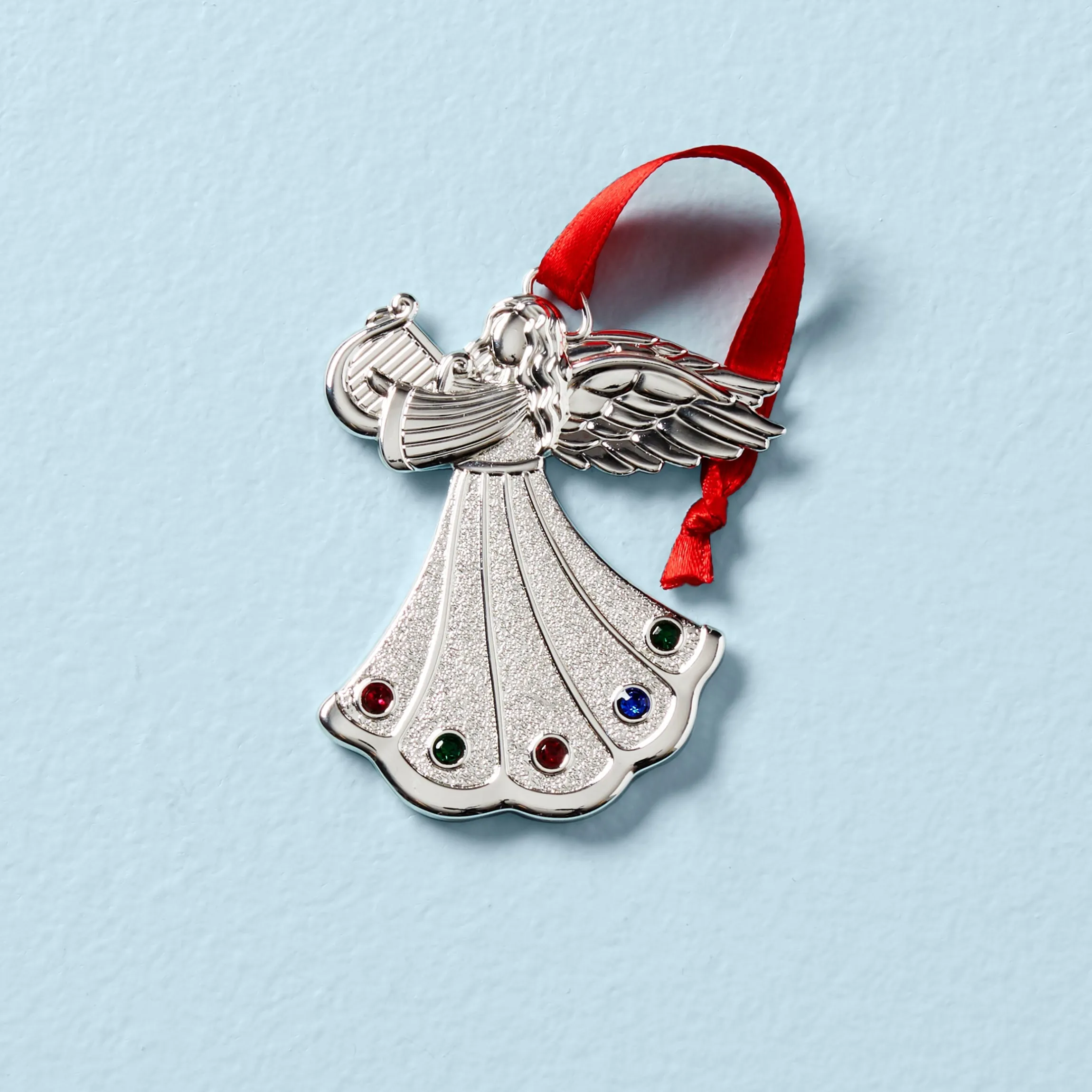 Jeweled Angel Charm Ornament
