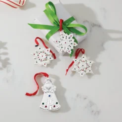 Jeweled Santa Charm Ornament