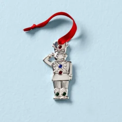 Jeweled Soldier Charm Ornament
