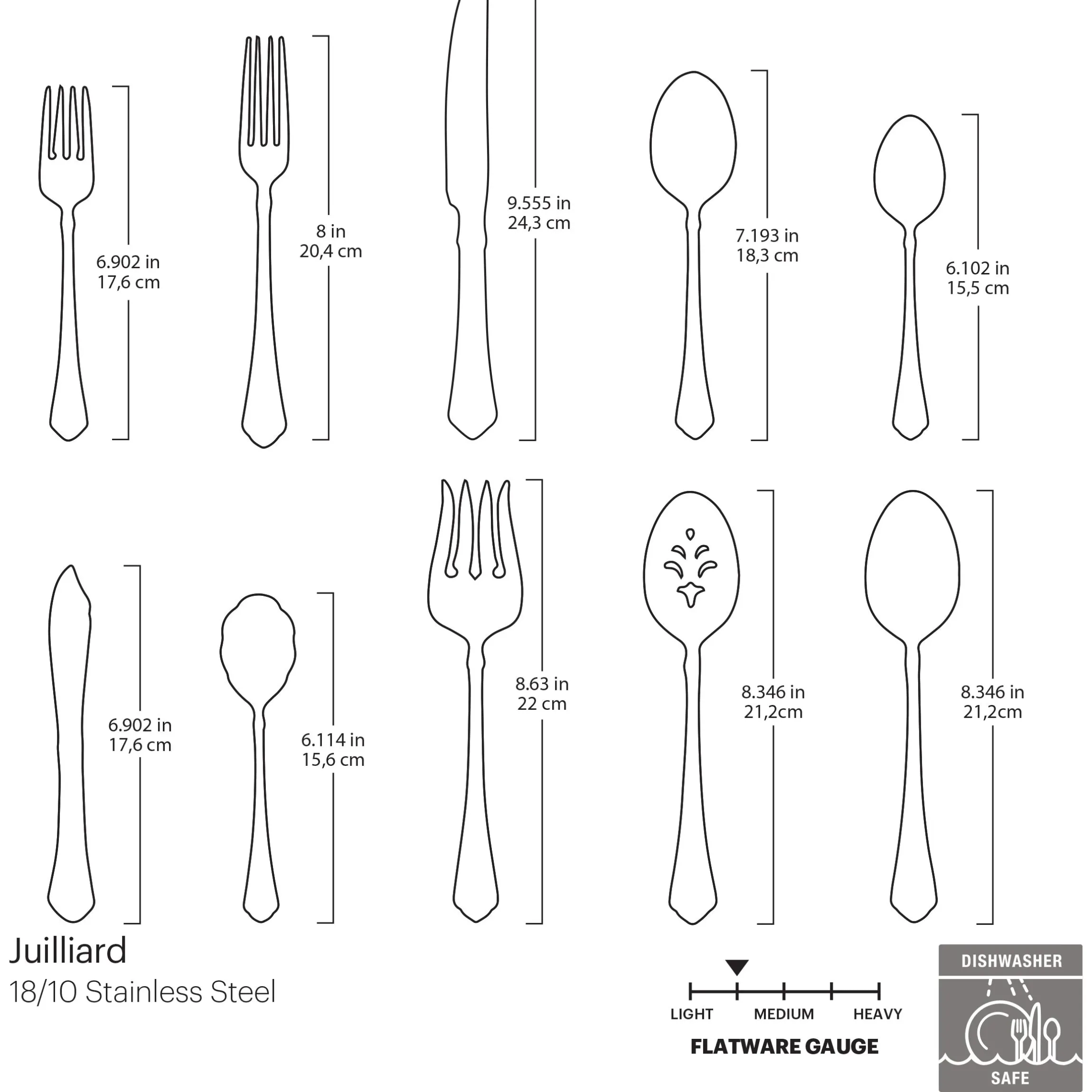 Juilliard 45-Piece Flatware Set