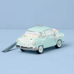 2026 Just Married Vintage Car Ornament