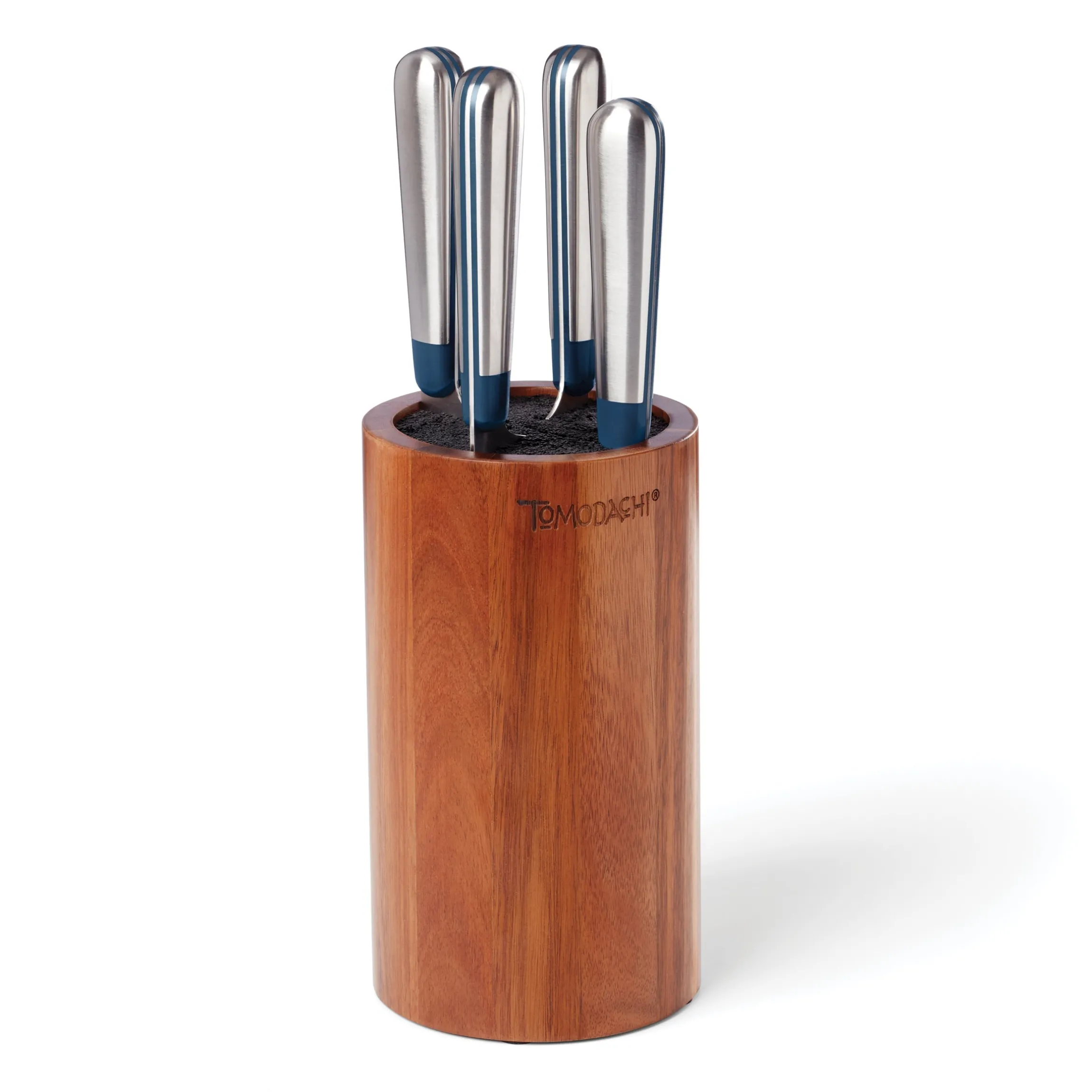 Keen Acacia 5-Piece Bristle Cutlery Block Set