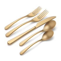 Kenbrook Champagne Vintage 20-Piece Flatware Set