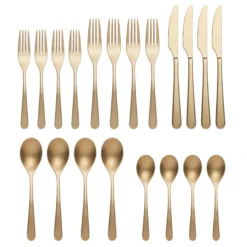 Kenbrook Champagne Vintage 20-Piece Flatware Set