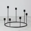 Kent Large Black Candlestick Wreath