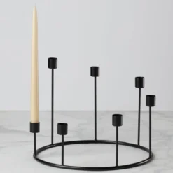 Kent Large Black Candlestick Wreath