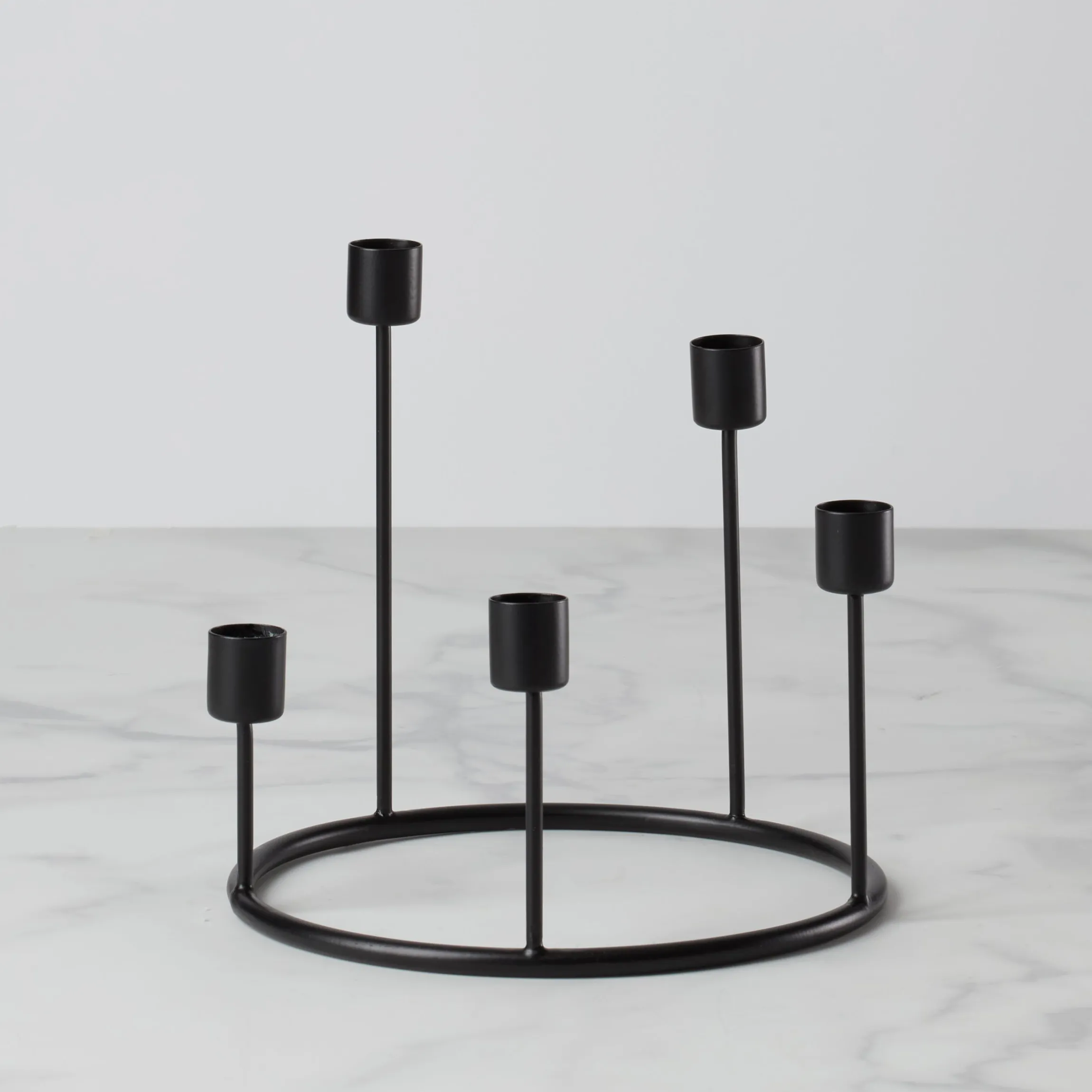 Kent Small Black Candlestick Wreath