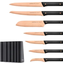 Knight Copper 13-Piece Cutlery Block Set