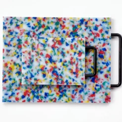 Large Multicolor Confetti Cutting Board
