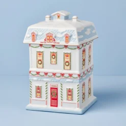 Lenox Holiday Village Christmas Cookie Jar