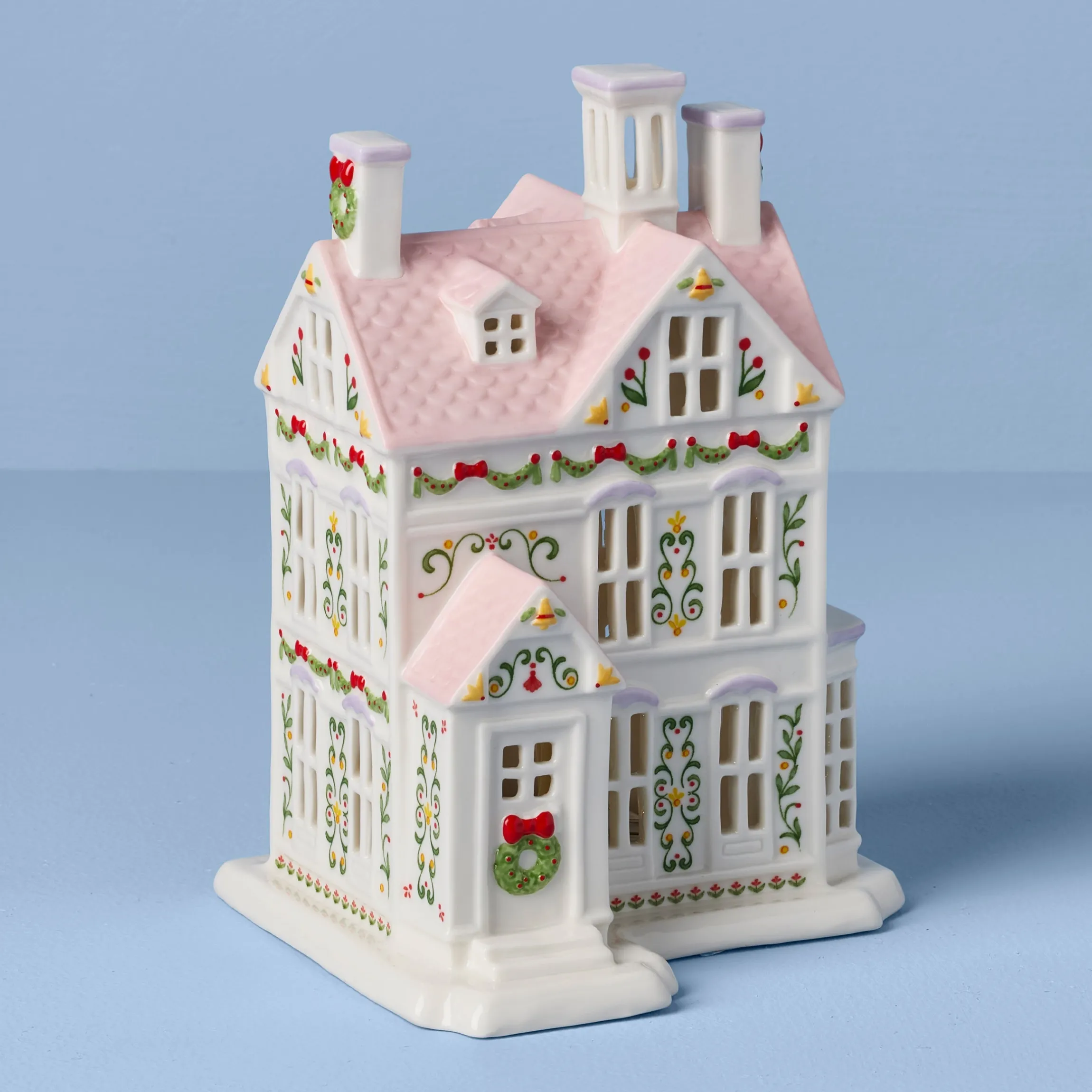 Lenox Holiday Village Lit Christmas House Figurine