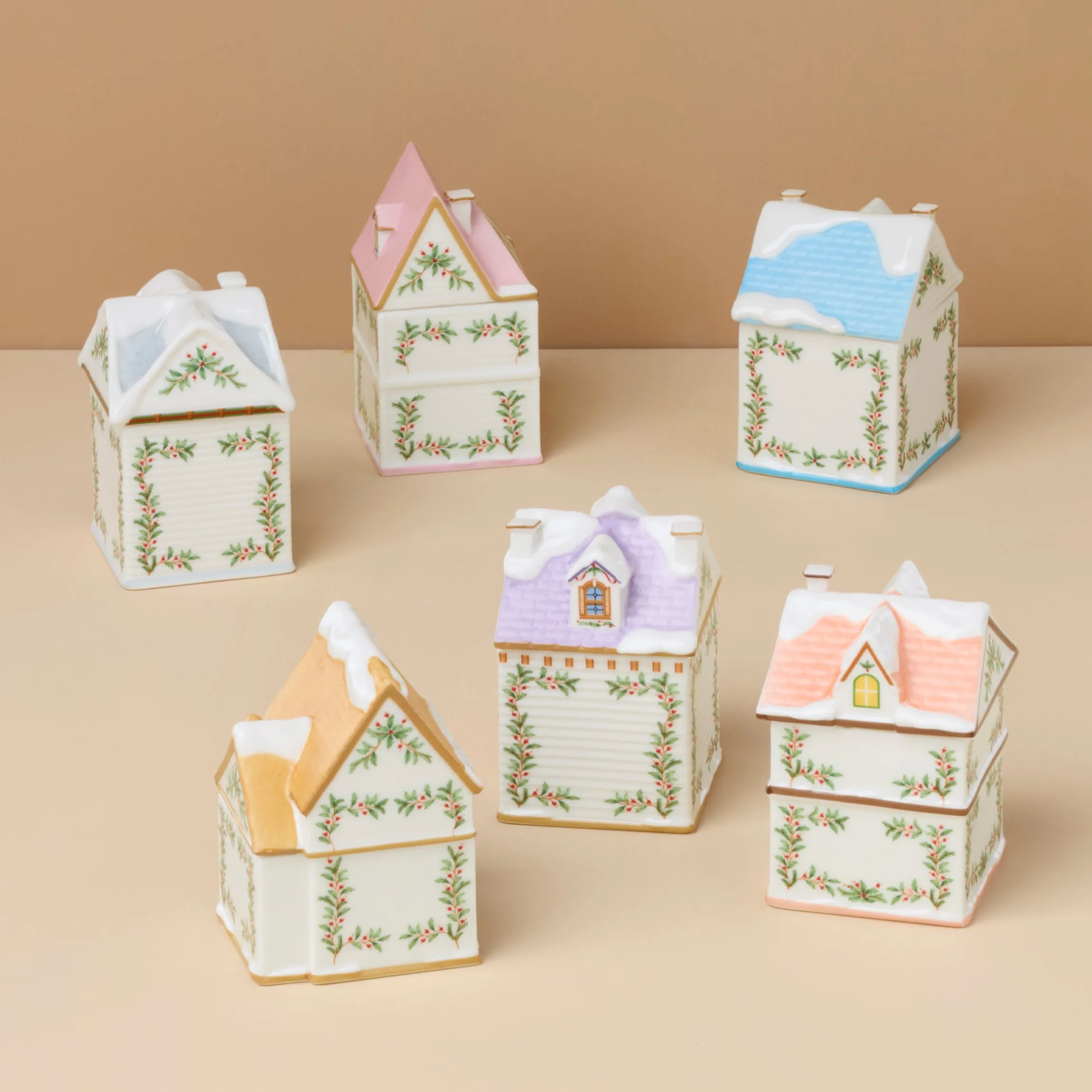 Lenox Spice Village 6-Piece Christmas Spice Jar Set