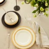 LX Collective White 12-Piece Dinnerware Set