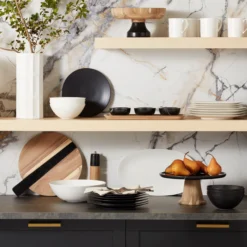 LX Collective White 12-Piece Dinnerware Set