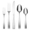 Madison Satin 62-Piece Flatware Set with Wood Tray