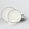 Make It Pop Black & Gold 12-Piece Dinnerware Set