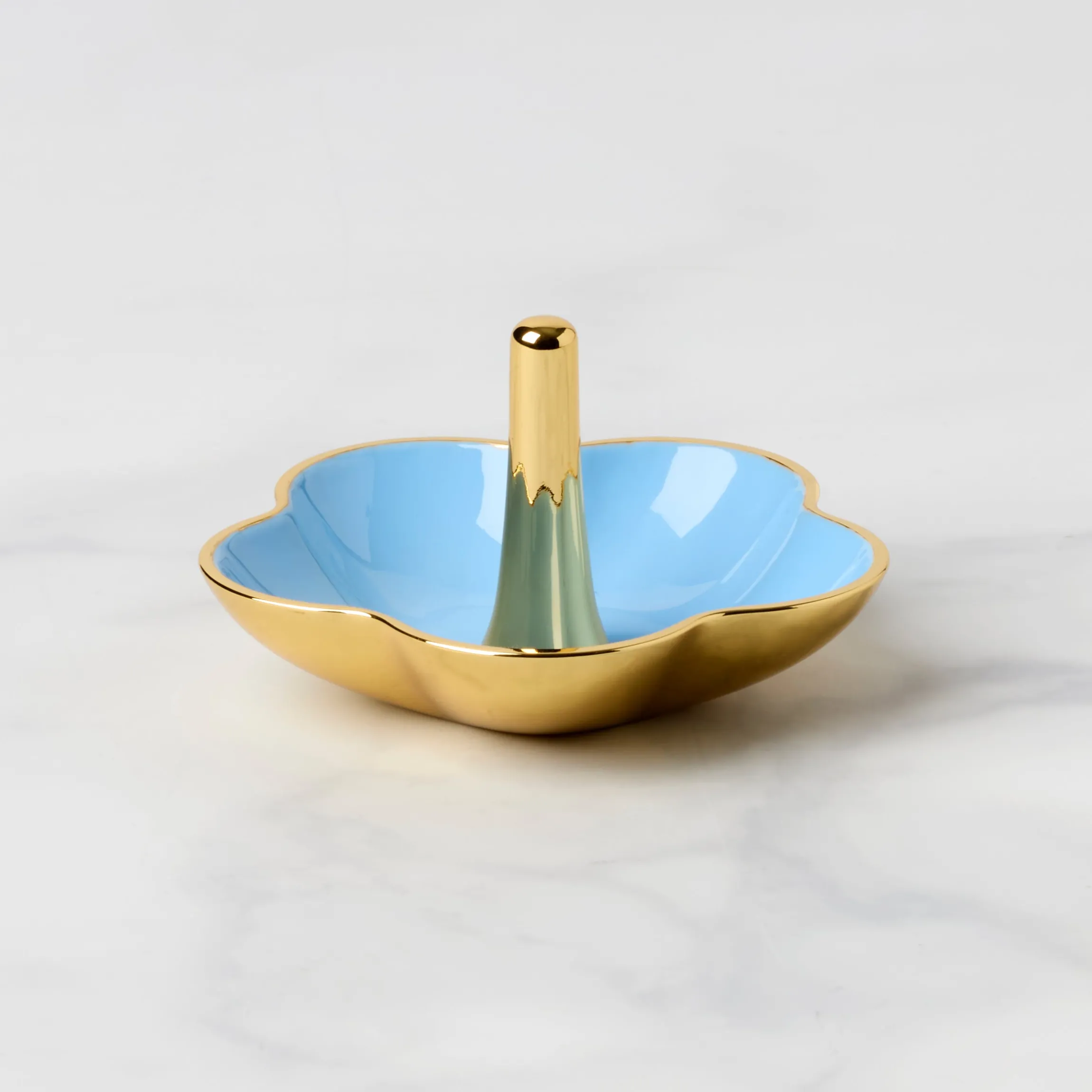 Make It Pop Blue Metal Ring Dish