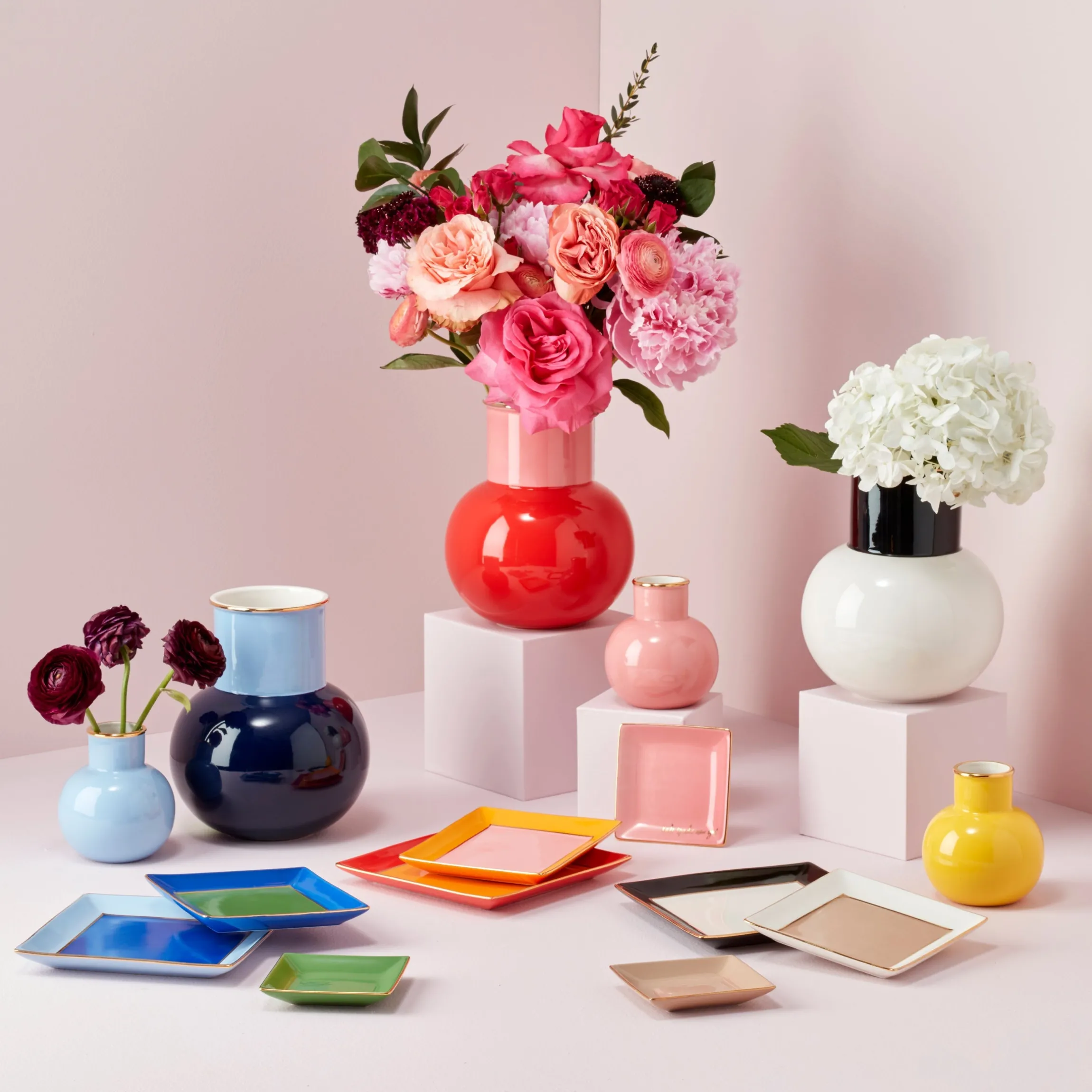 Make It Pop Cool Blue Bouquet Vase
