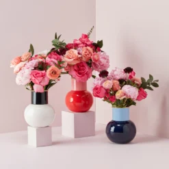 Make It Pop Cool Blue Bouquet Vase