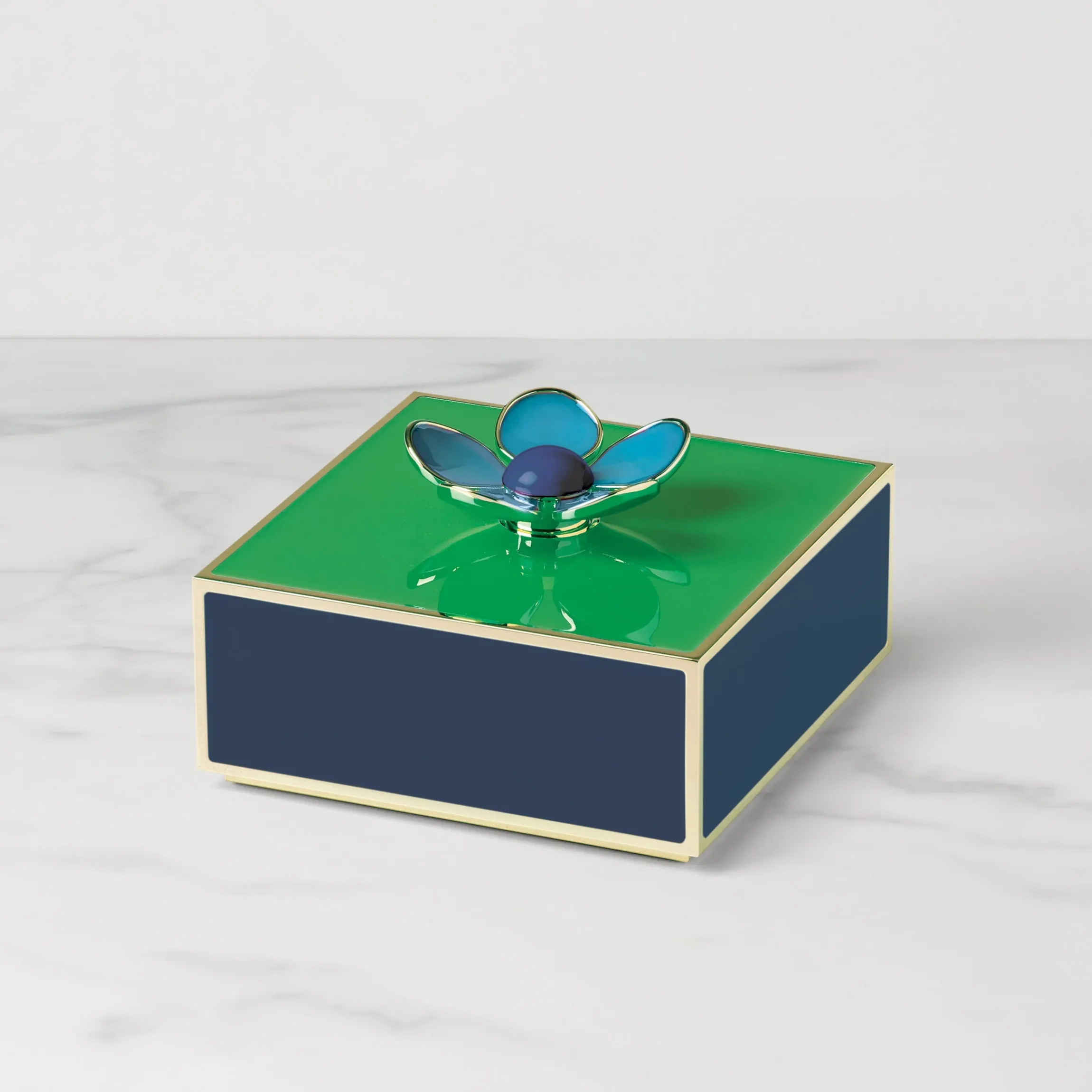 Make It Pop Green & Navy Floral Box