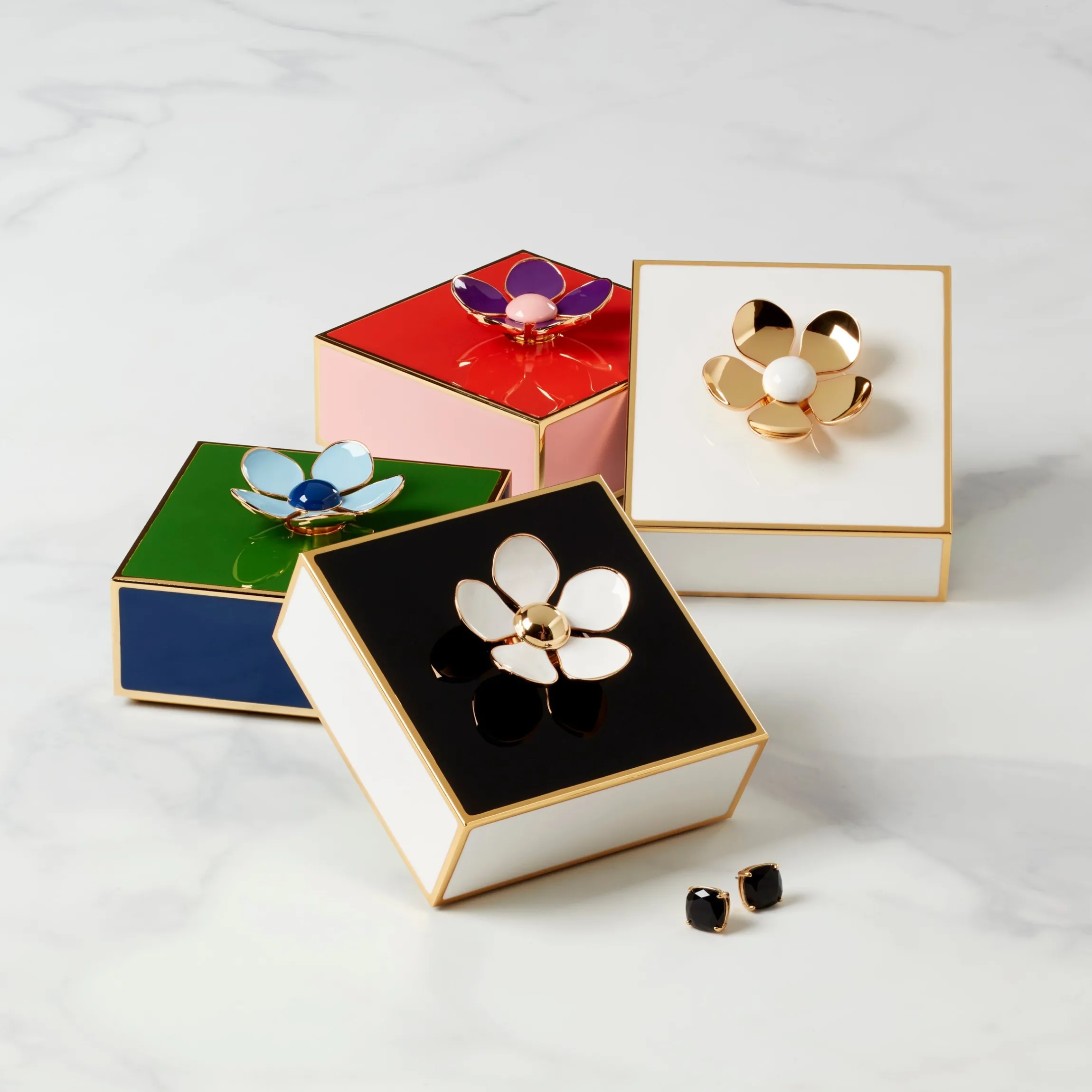 Make It Pop Green & Navy Floral Box