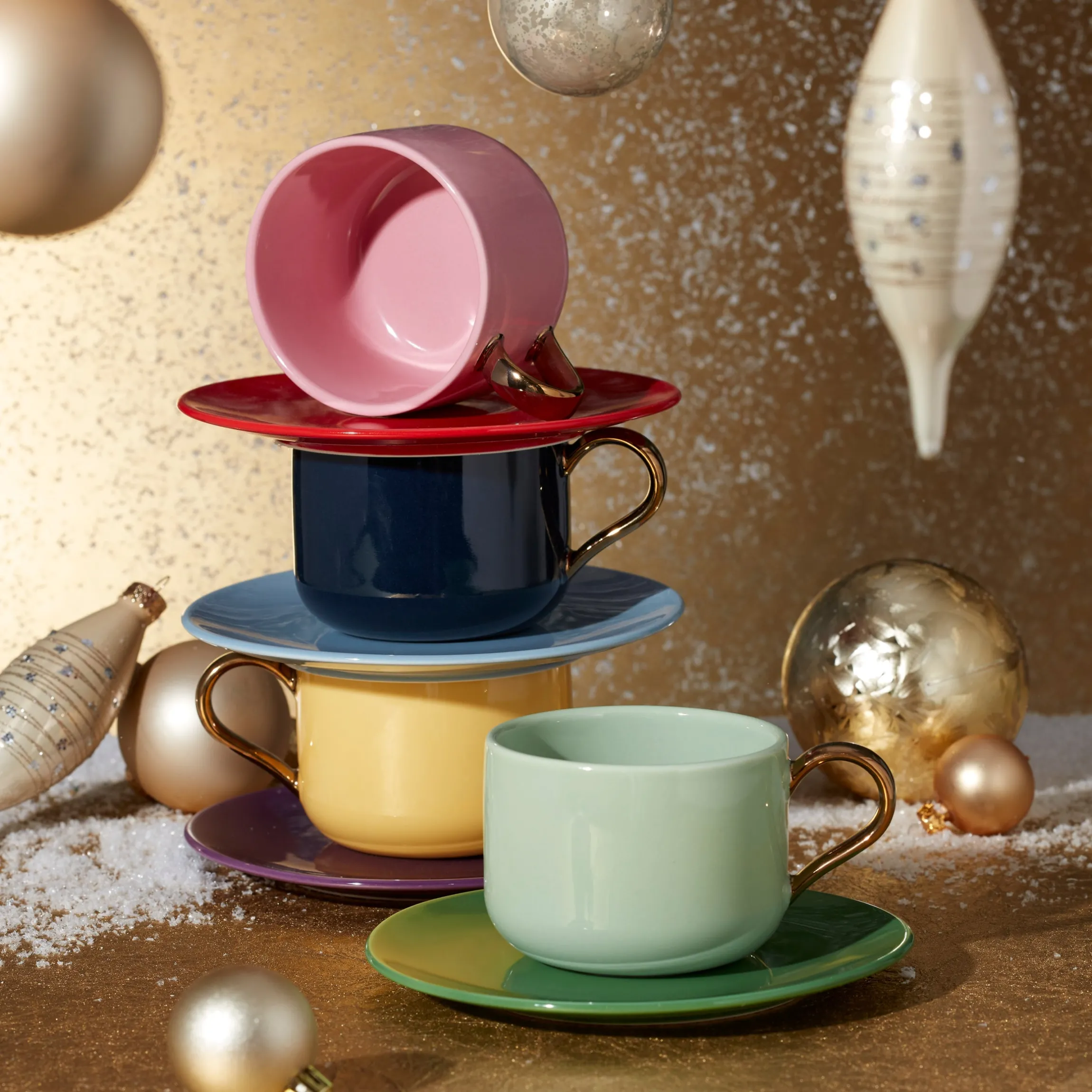 Make It Pop 8-Piece Cup & Saucer Set