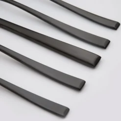 Marlise Black Satin 20-Piece Flatware Set
