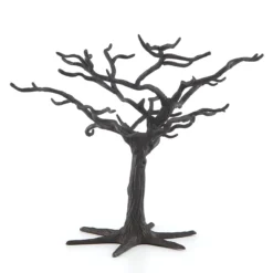 Matte Black Metal Ornament Tree