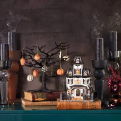 Matte Black Metal Ornament Tree