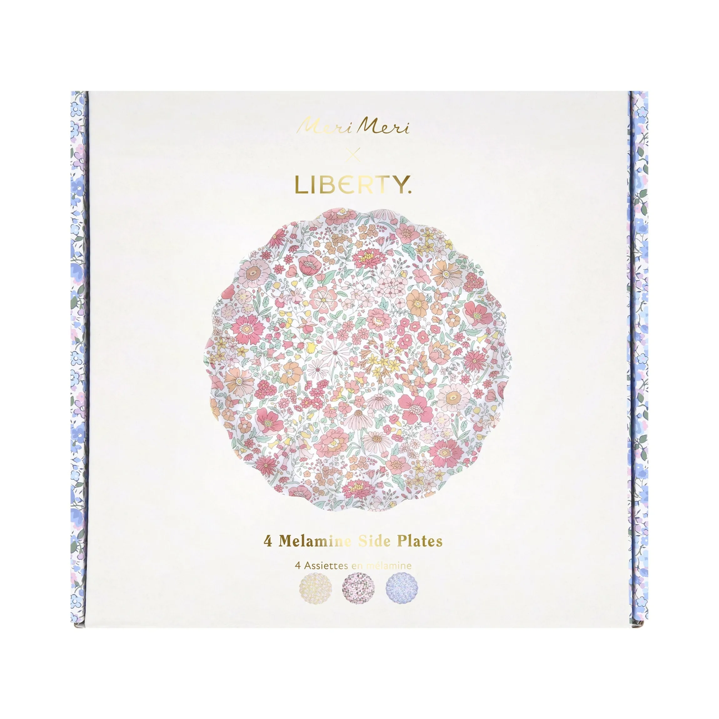 Meri Meri X Liberty Floral Melamine Small Plate, Set of 4