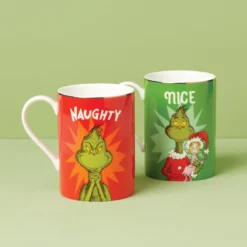 Merry Grinchmas Naughty & Nice Mug Set