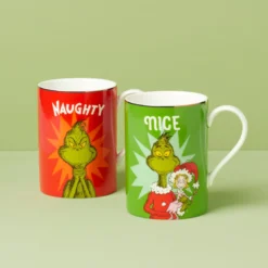 Merry Grinchmas Naughty & Nice Mug Set