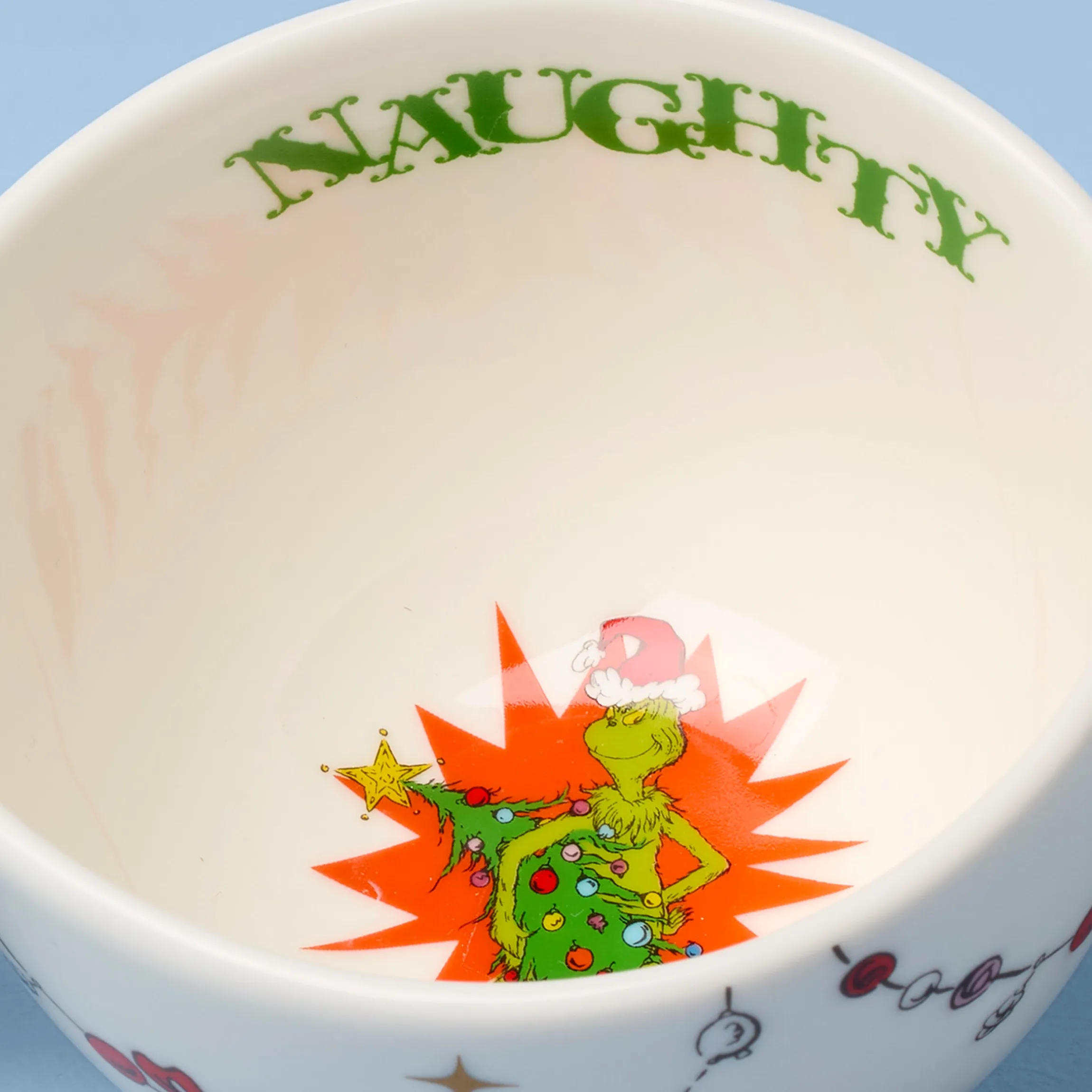 Merry Grinchmas Naughty or Nice Double Dip Bowl