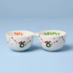 Merry Grinchmas Naughty or Nice Double Dip Bowl