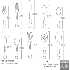 Michelangelo 45-Piece Flatware Set