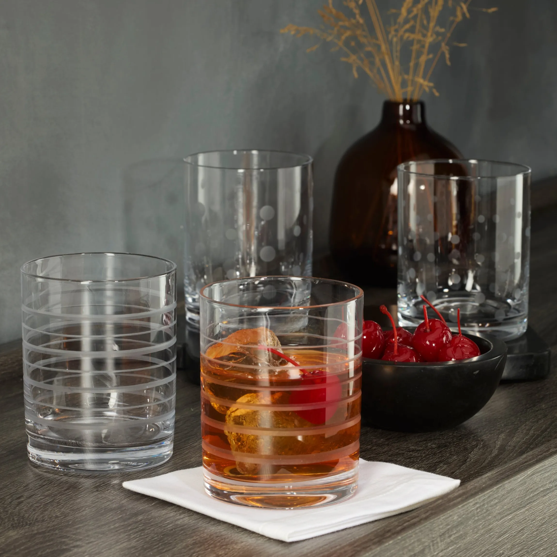 Mingle Double Old-Fashioned Glasses, Set of 4