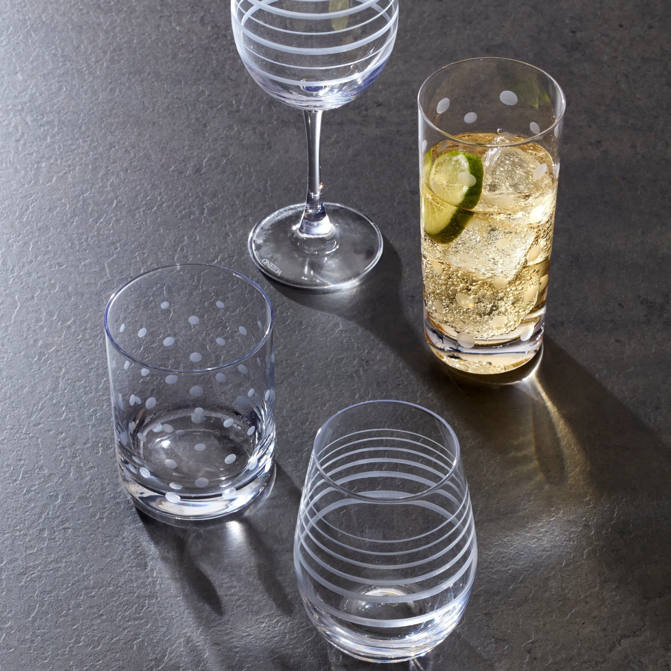 Mingle Highball Glasses, Set of 4