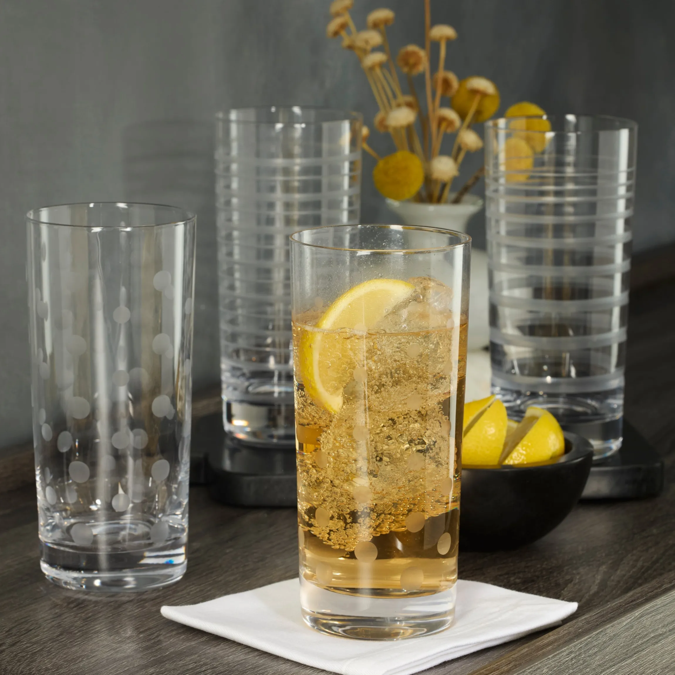 Mingle Highball Glasses, Set of 4