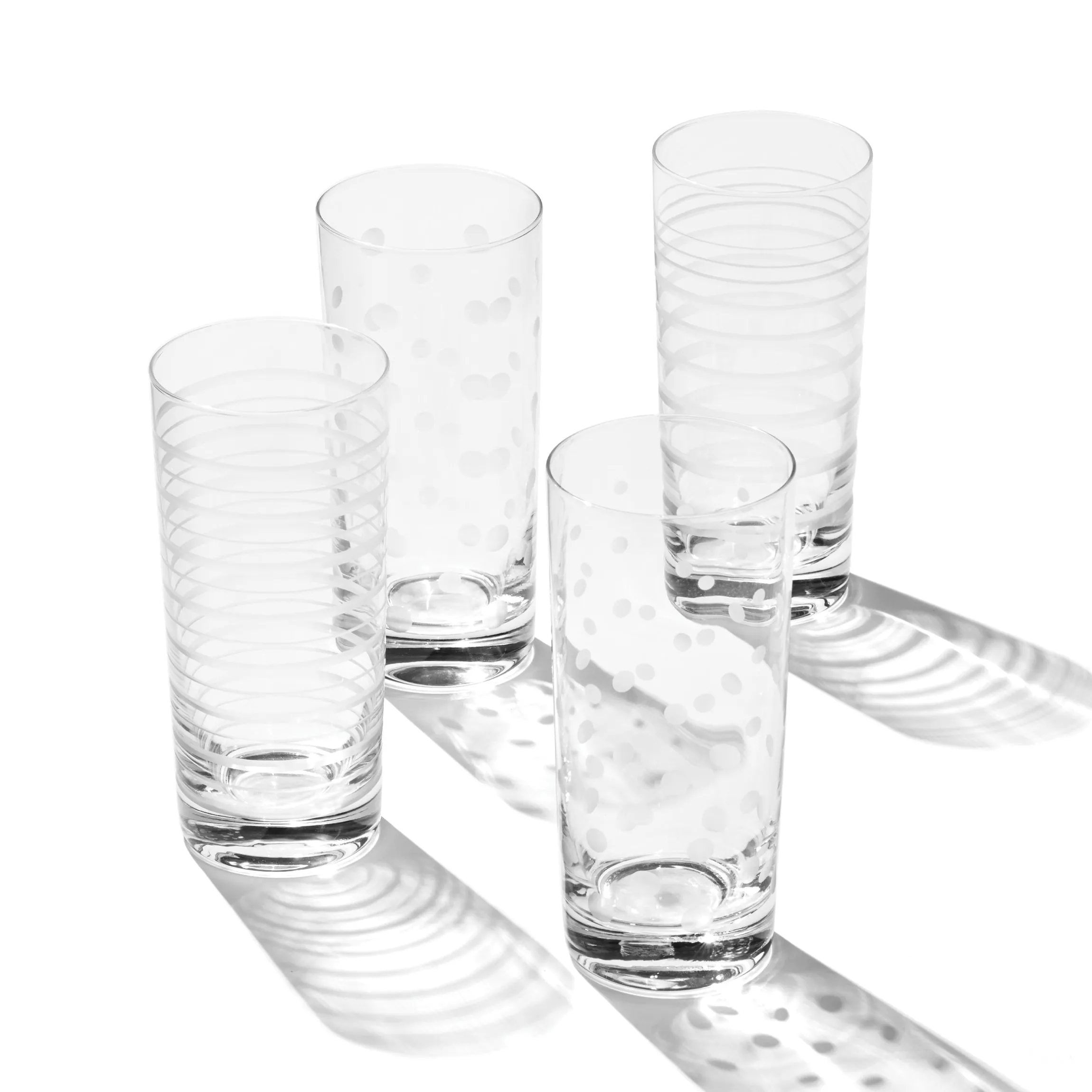 Mingle Highball Glasses, Set of 4