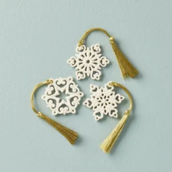 Mini Snowflake 3-Piece Ornament Set