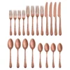 Mirabella Copper Titanium Satin 20-Piece Flatware Set
