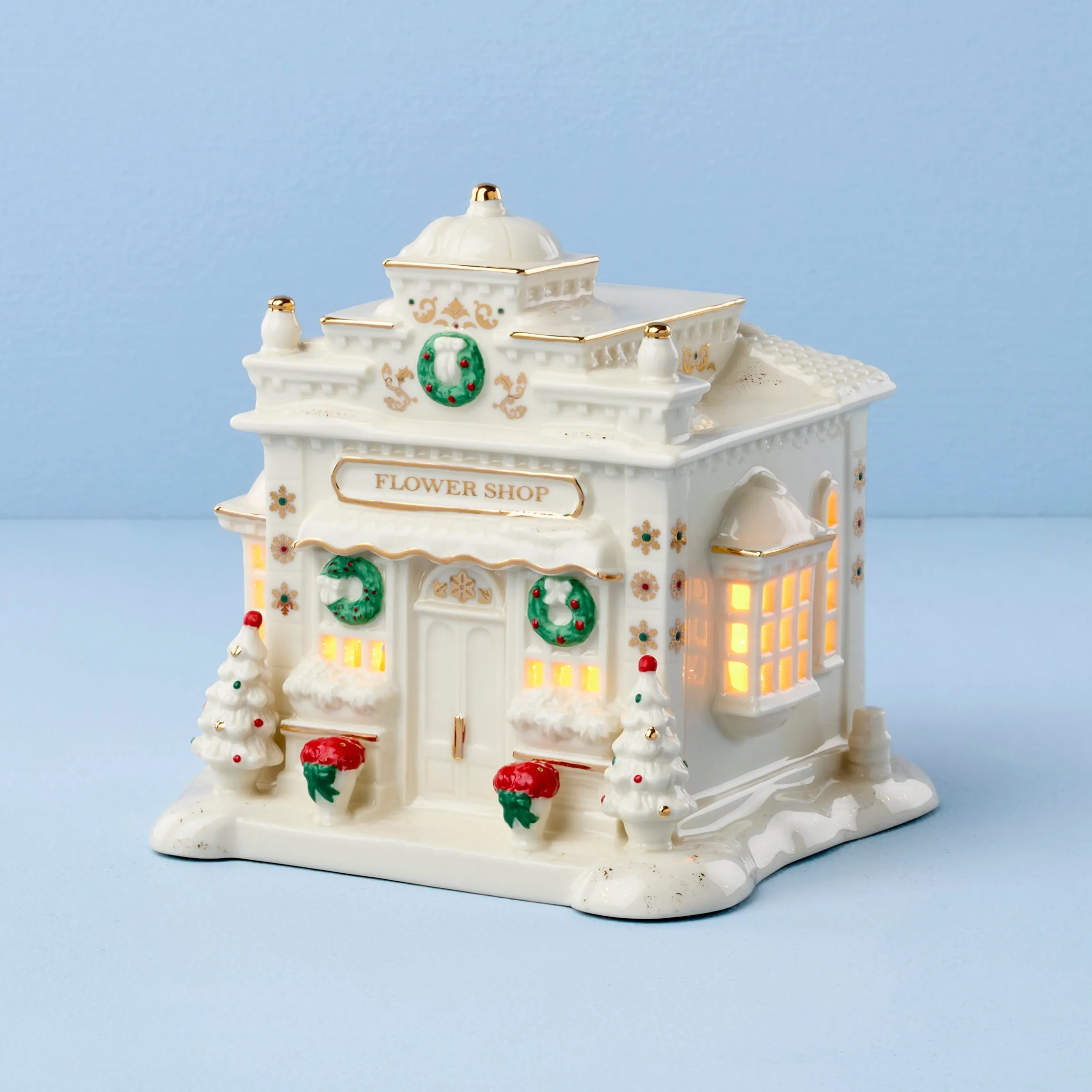 Mistletoe Park Lit Flower Shop Figurine