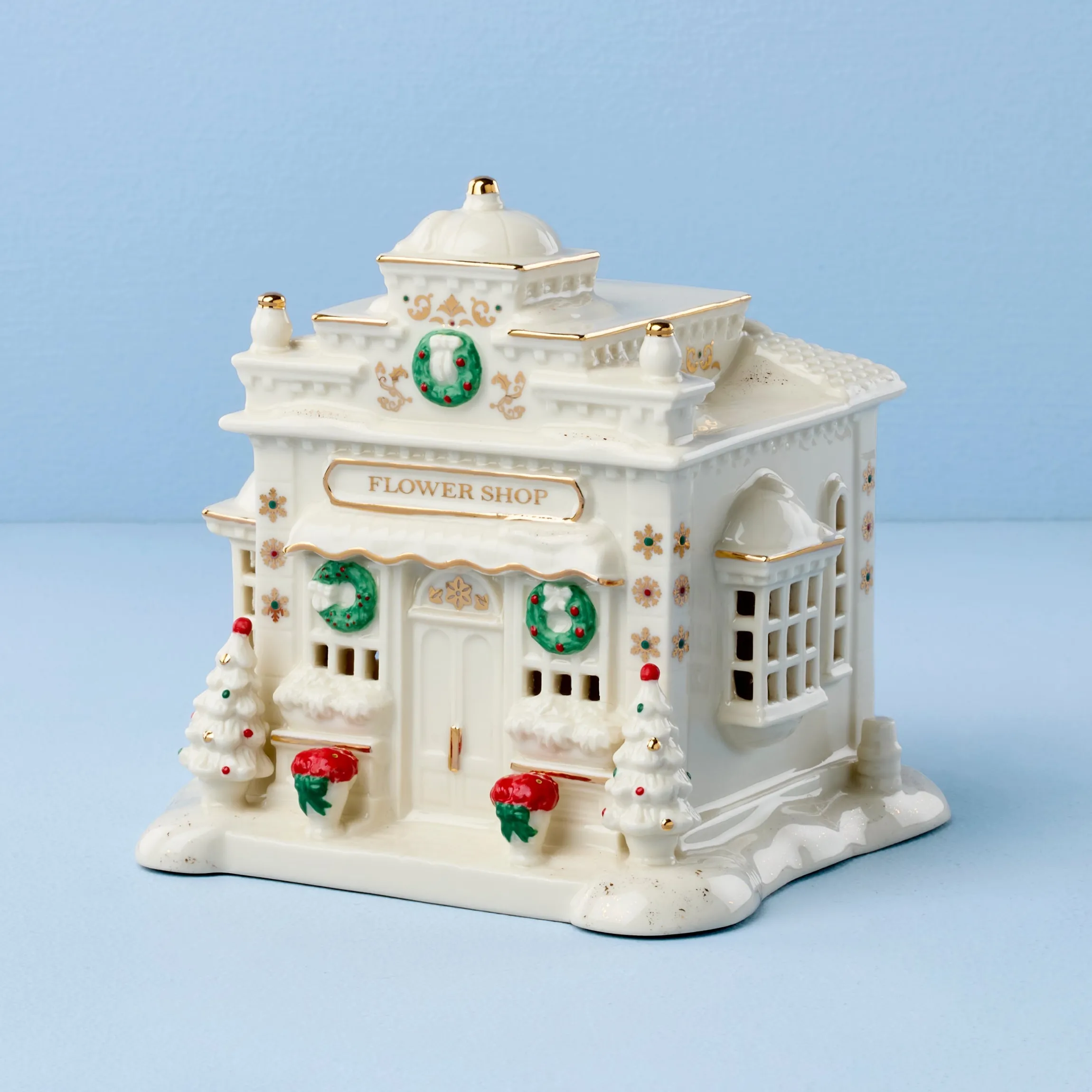 Mistletoe Park Lit Flower Shop Figurine