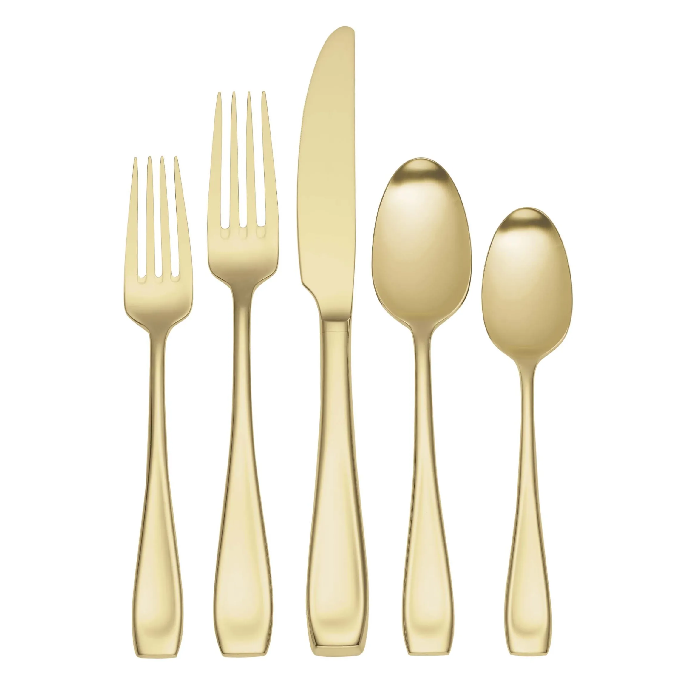 Moda Champagne Satin 20- Piece Flatware Set