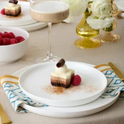 Modern White 24-Piece Dinnerware Set