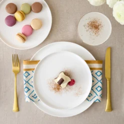 Modern White 24-Piece Dinnerware Set