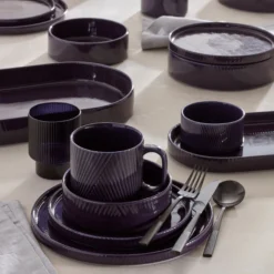 Modulus Black Satin 20-Piece Flatware Set