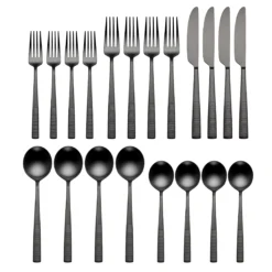 Modulus Black Satin 20-Piece Flatware Set