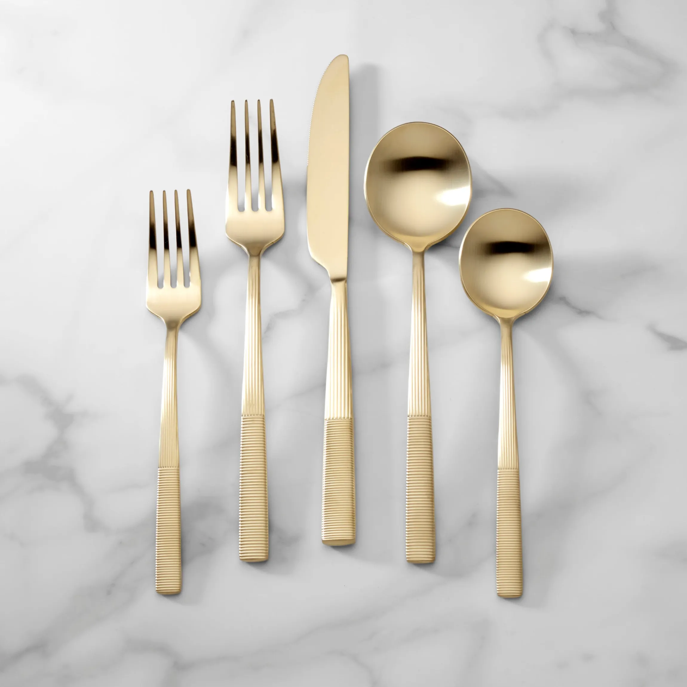 Modulus Champagne Satin 20-Piece Flatware Set