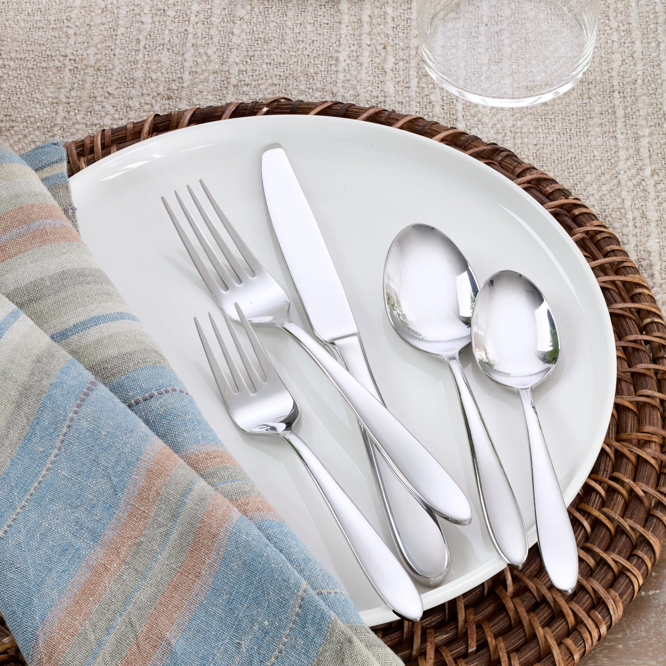 Mooncrest Satin 20-Piece Flatware Set